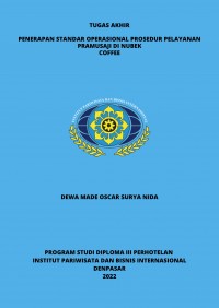 Penerapan Standar Operasional Pelayanan Pramusaji Di Nubek Coffee